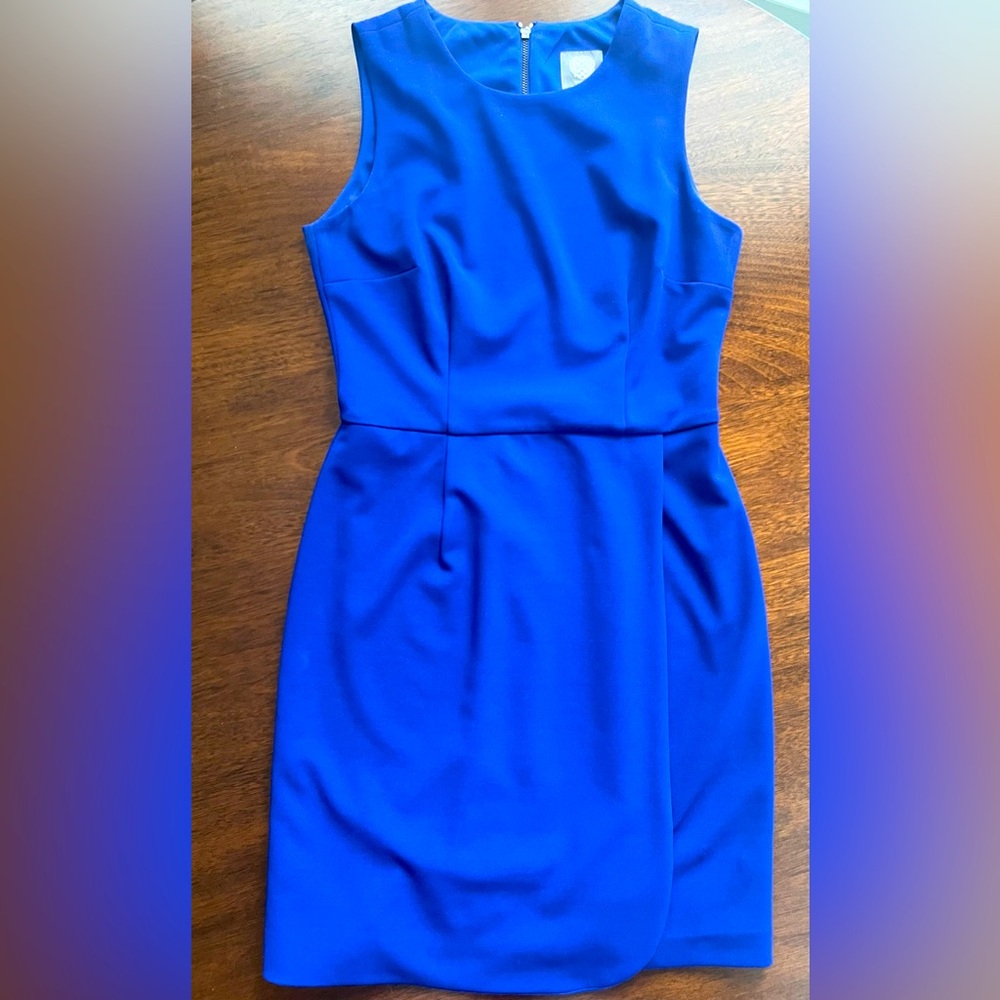 Vince Camuto Crepe Shift Dress - Cobalt Blue - Size 2